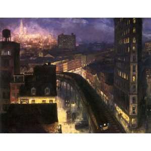  CANVAS New York The City from Greenwich Village 1922 by 