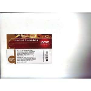    (5) AMC Theatre Drink Tickets Never Expire 