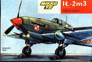 HTF WWII Soviet Ilyushin IL 2M3 Attack Fighter  Great Collector Kit 