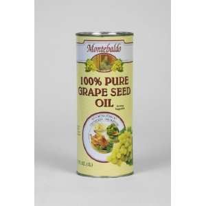 100% Grape Seed Oil By Montebaldo  Grocery & Gourmet Food