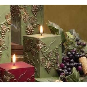  Vineyard Merlot Wine Lover Candle   Green Pillar 