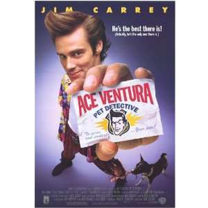 ACE VENTURA PET DETECTIVE original 1994 27x41 one sheet movie poster 