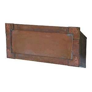  Streetscape Solid Acid Washed Brass Mail Slot Patio, Lawn 