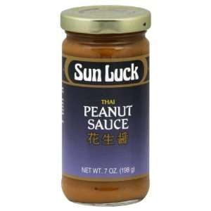  Sun Luck, Sauce Peanut, 7 OZ (Pack of 12) Health 