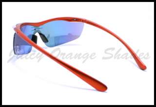 ALL SPORTS/OUTDOOR Wrap around Mens Sunglasses RED  