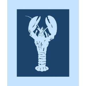  Eco Lobster Throw Blanket Color Blue Pond