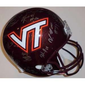  David Wilson Autographed Helmet   2011 Virginia Tech Team 