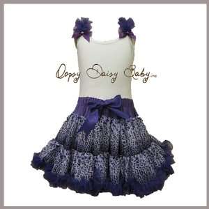   Purple Cheetah Pettiskirt Dress. Dress up Ballet Tutu Dress. Size 10