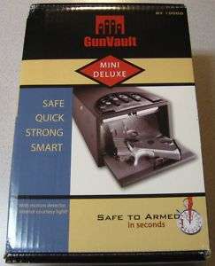 NEW GunVault Mini Deluxe GV1000D Gun Vault Safe CA DOJ!  
