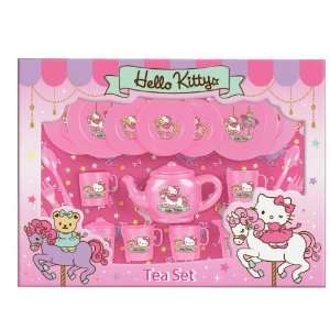  Hello Kitty Plastic Tea Set: Carousel: Toys & Games