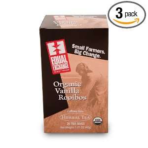 Equal Exchange Organic Vanilla Rooibos Tea, 20 Count (Pack of 3 