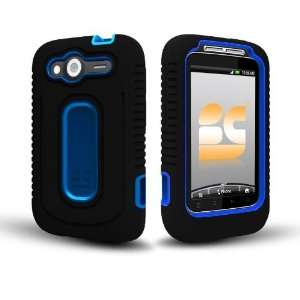  HTC Wildfire S Duo Shield Hybrid Case   Black/Blue: Cell 