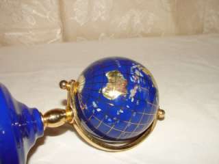 Vintage World Glass Globe Decor  