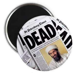  HEADLINES Osama Bin Laden DEAD 2.25 inch Fridge Magnet 