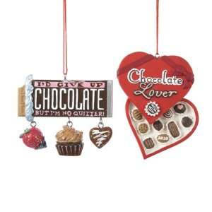  Pack of 12 Chocolate Lover Candy Christmas Ornaments: Home & Kitchen