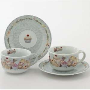   8oz Round Cup and Saucer set/2 By Cardew Design