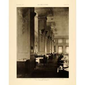  1915 Print Bankers Club America Building Dining Room E. R 