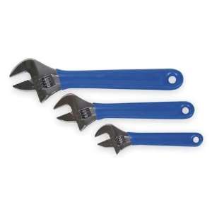  Adjustable Wrench Sets Adj Wrench Set,Chrome/Cushion,3 Pc 