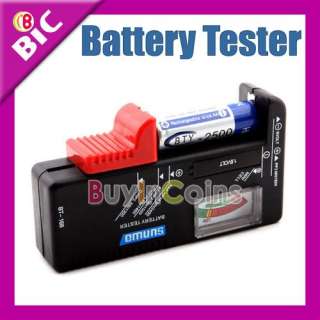 Universal Battery Tester AA AAA C D 9V Button Checker  