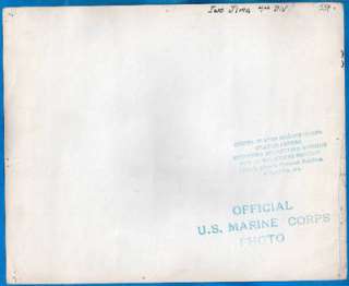 1945 USMC Iwo Jima Marines Bring Wounded to Aid Station  