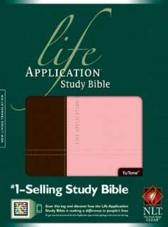   Life Application Study Bible NLT, Tutone Dark Brown 