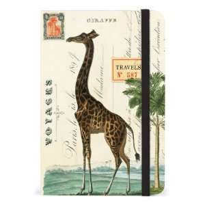  Cavallini 4 by 6 Inch Giraffe Small Notebook, 256 Pages 