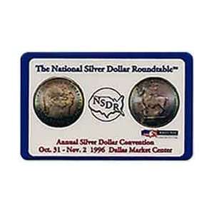 Collectible Phone Card 5m NSDR Silver Dollar Convention Dallas (10/96 