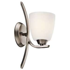   45358BPT Transitional Wall Sconce 1 Light Fixture   Brushed Pewter