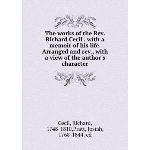   : Richard, 1748 1810,Pratt, Josiah, 1768 1844, ed Cecil: Books