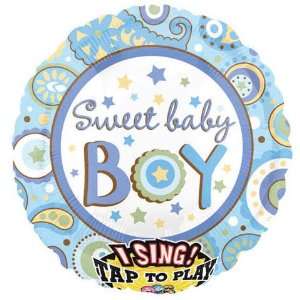  Sweet Baby Boy Sing a Tune Foil Balloon 28 Toys & Games