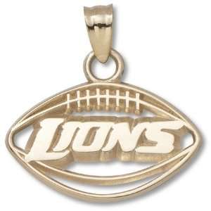   Lions 1/2 Word Mark Pendant   10KT Gold Jewelry