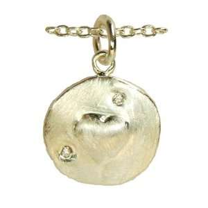 Jody Coyote Silver Heart CZ Charm Necklace: Jewelry