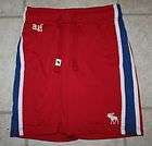 NWT Abercrombie Boys Medium 10 Red White Blue Shorts