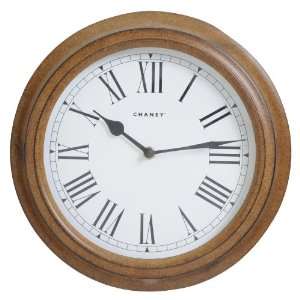 Chaney Instruments 50369 11 inch Teak finish Clock:  Home 