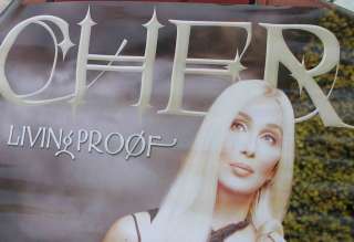 CHER LIVING PROOF 2002 Rare Poster THE FAREWELL TOUR vg  