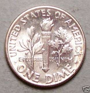 1958 D Uncirculated Roosevelt Dime#4095  