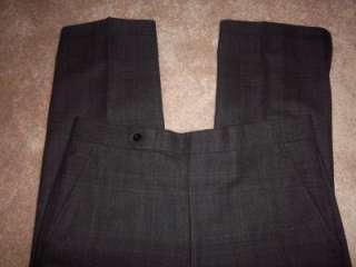   Dior for Hart Schaffner & Marx dark brown glen plaid Suit 40L  
