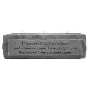 If Tears Could Build   Candleholder Memorial Stone   Free Shipping