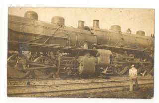 WI REESEVILLE TRAIN WRECK REAL PHOTO MAILED 1912 M21239  