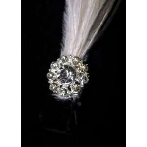  Glamorous White Ostrich Feather Hair Clip: Everything Else