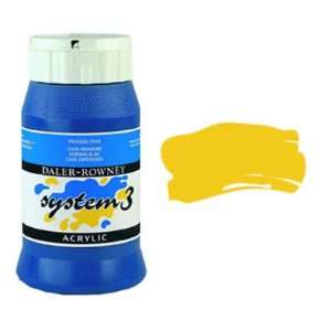  Daler Rowney System 3 Acrylic 500 ml Jar   Cadmium Yellow 