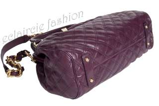 MARC JACOBS Quilted Stam Cassis Leather Satchel Tote Bag Handbag NEW 