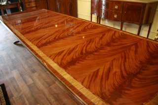Mahogany Dining Table with Extensions. Seats 14 People  