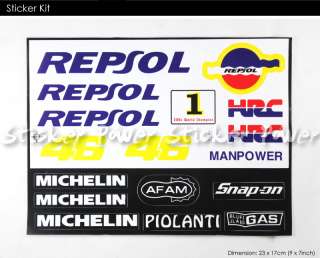 Sticker for Repsol HRC 46 Michelin Graphic Vinyl Decal  