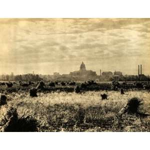  1940 Print Capitol Missouri Jefferson City Corn Field 