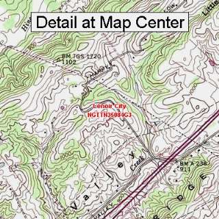  USGS Topographic Quadrangle Map   Lenoir City, Tennessee 