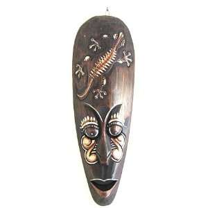  African Mask, Tribal Gecko: Home & Kitchen