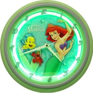    Disney Princess Little Mermaid Ariel Neon Clock: Kitchen & Dining