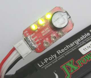 3x RC model 2S 3S Detect Lipo Battery Low Voltage Alarm Buzzer  
