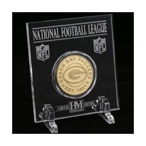  Green Bay Packers 24kt Gold Game Coin